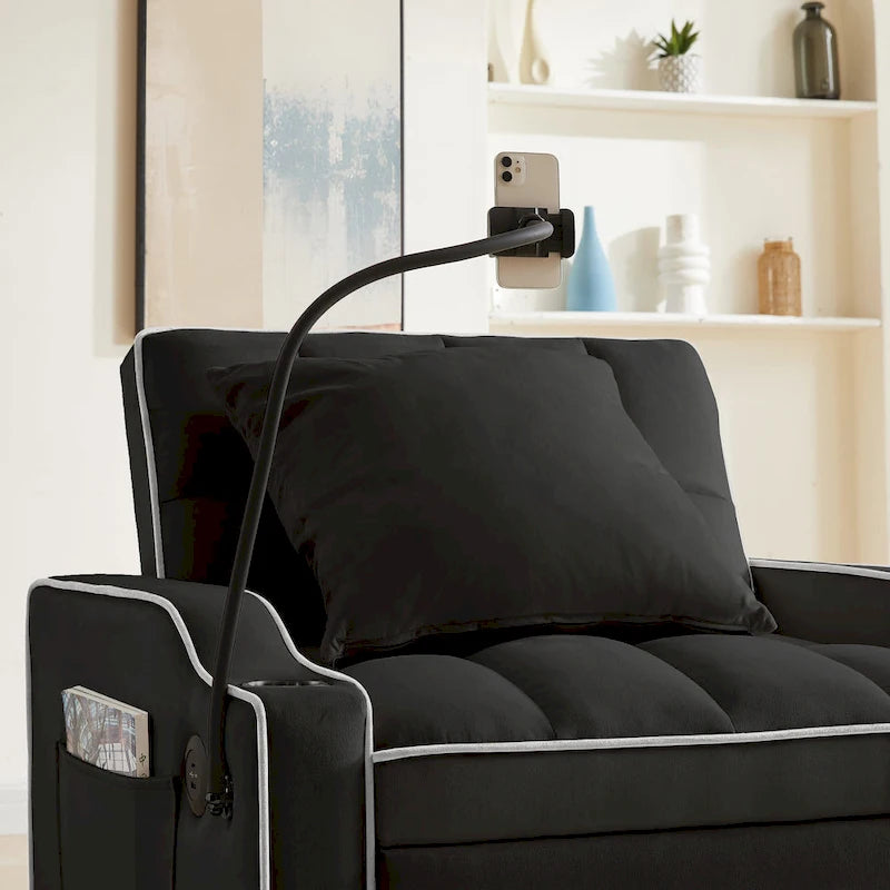 Convertible Sleeper Chair Sofa Bed Adjustable