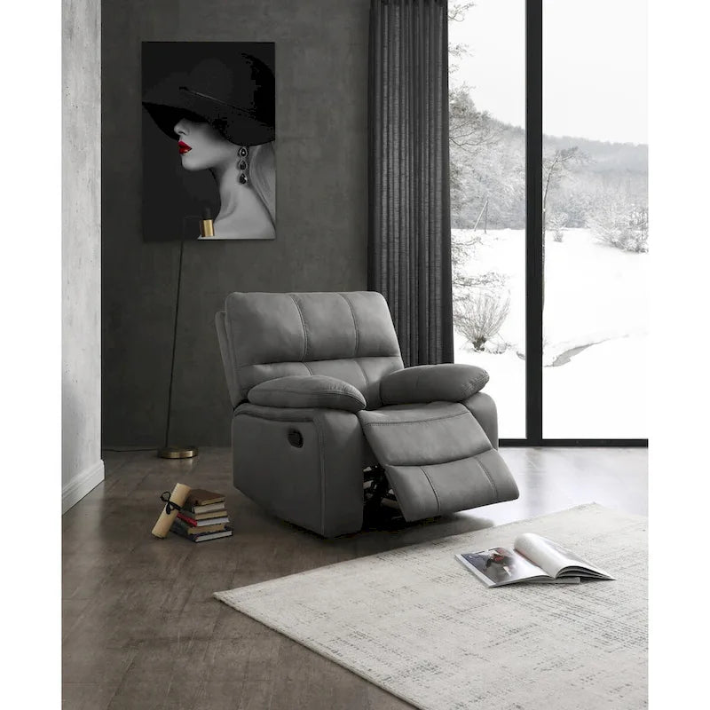 Betsy Furniture 3 Piece Microfiber Reclining Living Room Set, Sofa, Loveseat and Chair