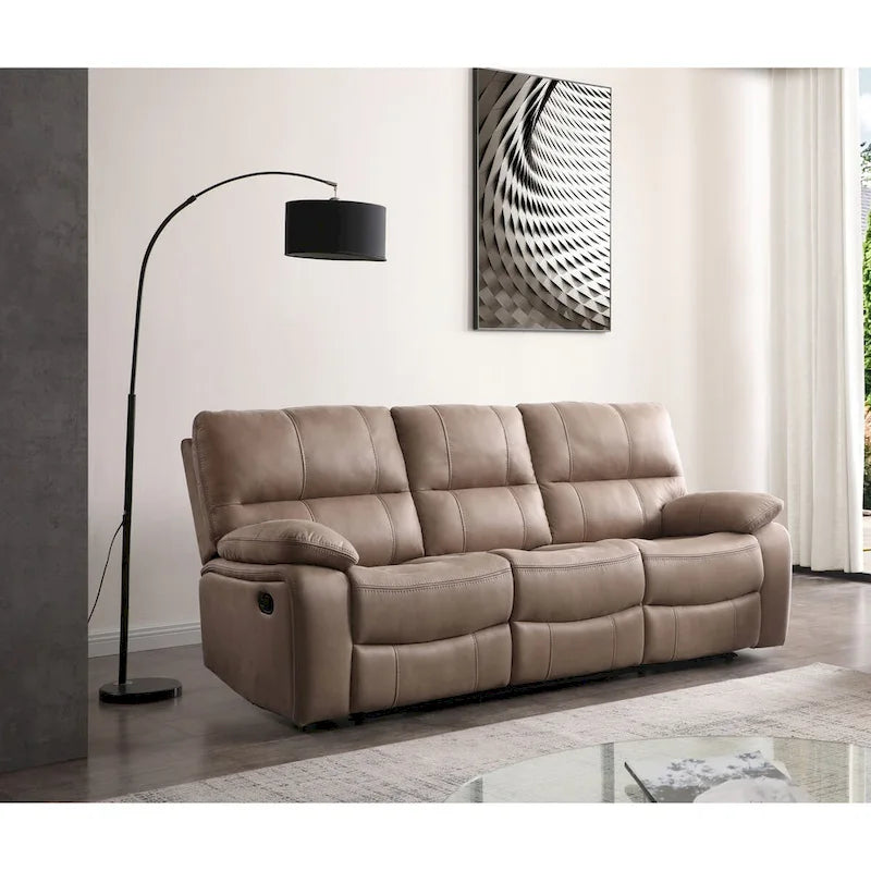 Betsy Furniture 3 Piece Microfiber Reclining Living Room Set, Sofa, Loveseat and Chair