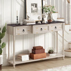Console Table Sofa Table with Drawers for Entryway