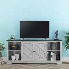 70-inch Extra-Wide Rustic TV Stand for 80 TVs - Natural Wood Finish