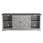 70-inch Extra-Wide Rustic TV Stand for 80 TVs - Natural Wood Finish