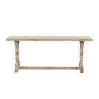 Wood Console Table or Bench with Distressed Accents - Brown - Roche River Decor