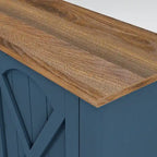 70 Farmhouse TV Stand with Fireplace, Fits up to 75 TV - 70W x 30H x 14.5D