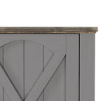 70 Farmhouse TV Stand with Fireplace, Fits up to 75 TV - 70W x 30H x 14.5D