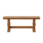 Eleanor Two-Tone Trestle Leg Wood Dining Bench by iNSPIRE Q Classic