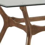 Nadine Mid-Century Dark Walnut Finish Rectangular Dining Table by iNSPIRE Q Modern