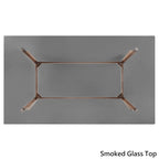 Nadine Mid-Century Dark Walnut Finish Rectangular Dining Table by iNSPIRE Q Modern