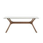 Nadine Mid-Century Dark Walnut Finish Rectangular Dining Table by iNSPIRE Q Modern