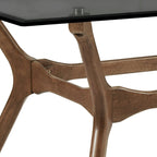 Nadine Mid-Century Dark Walnut Finish Rectangular Dining Table by iNSPIRE Q Modern