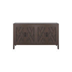 4 Door Wooden Twill Sideboard American Country Vintage Cabinet