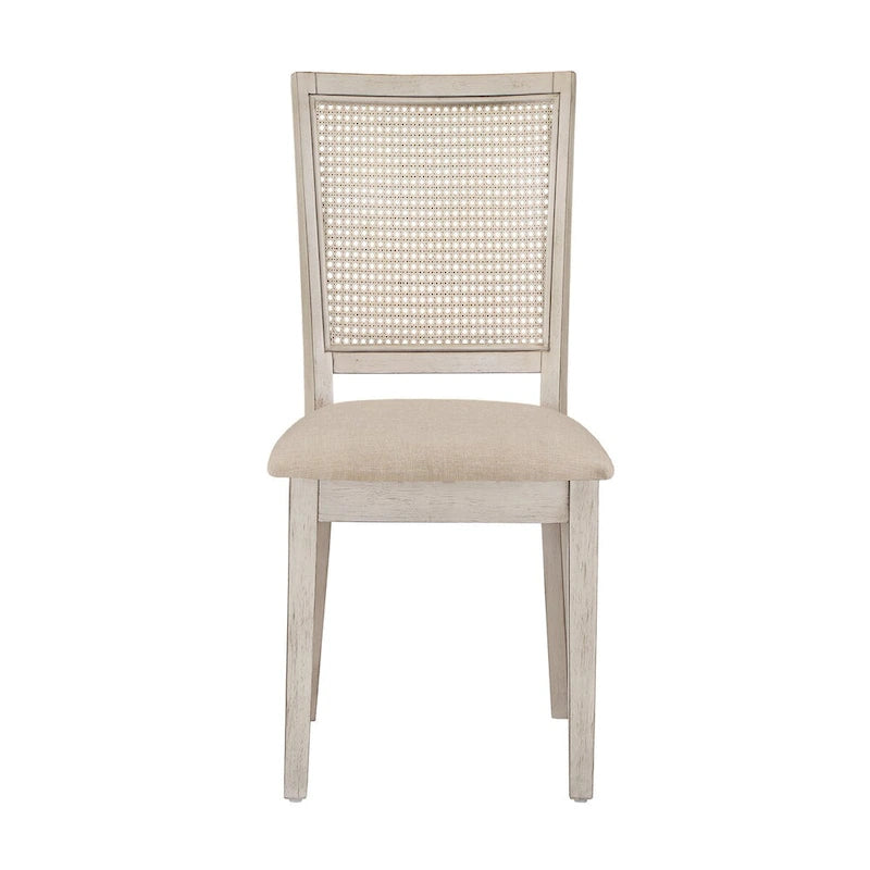Eleanor Beige Linen Rattan Dining Chairs (Set of 2) by iNSPIRE Q Classic