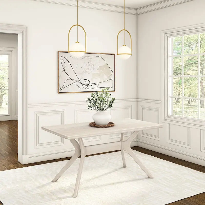 Plank and Beam Verso Cross Leg Rectangular Dining Table - 60
