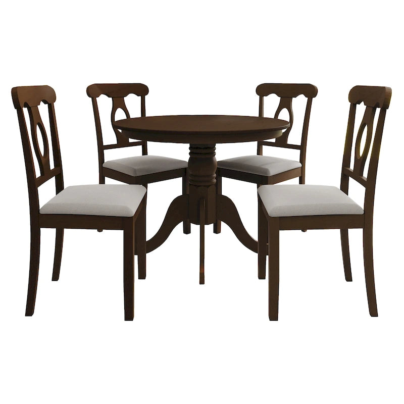 Set da pranzo di 5 pezzi in legno CraftPorch Mid-Century
