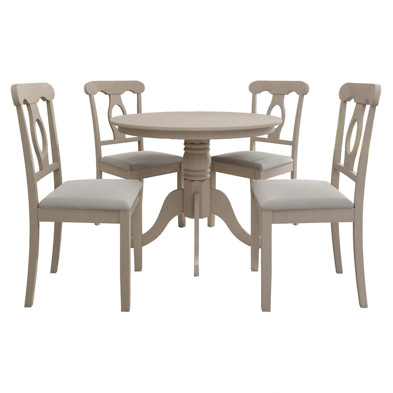 Set da pranzo di 5 pezzi in legno CraftPorch Mid-Century