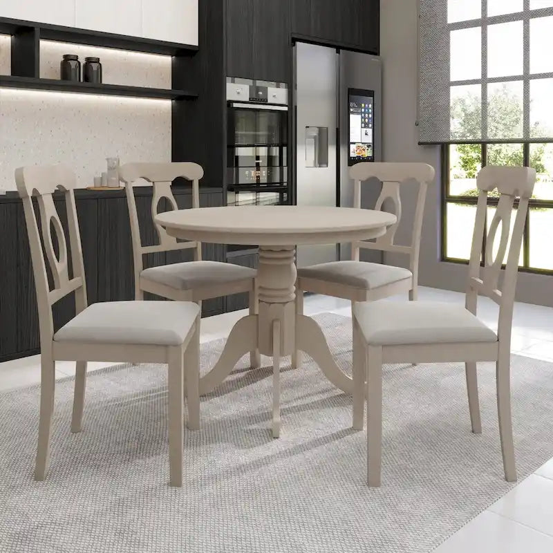 CraftPorch Mid-Century 5-piece Wooden Dining Set