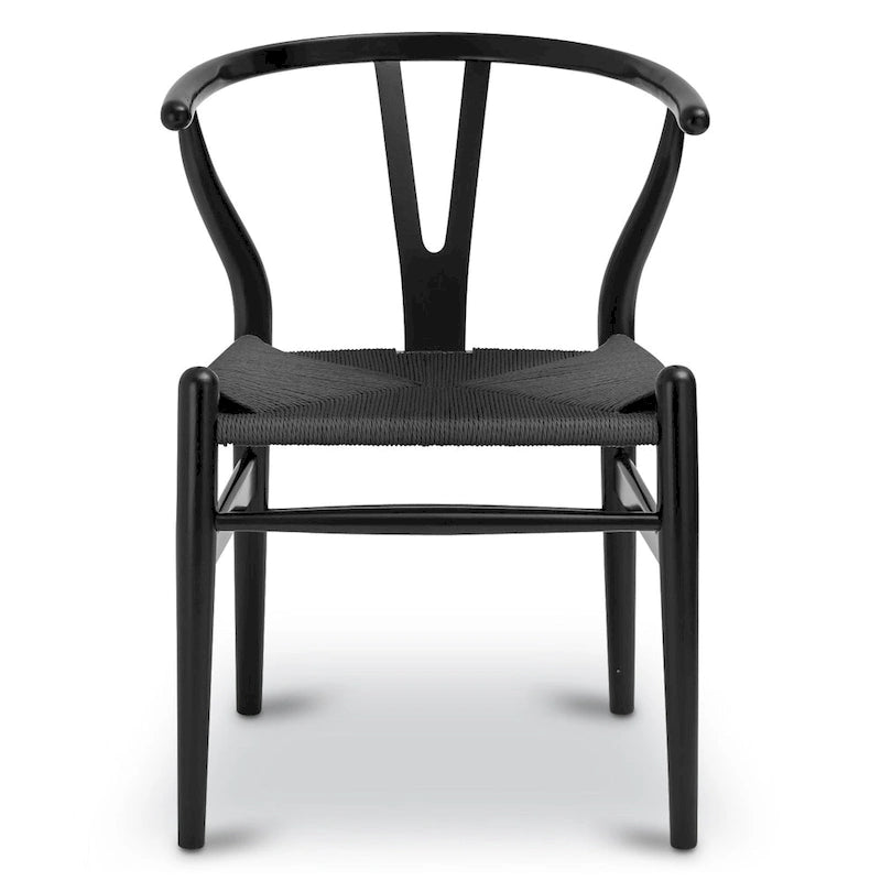 Poly & Bark Weave Chairs - Solid Wood Frame (Set of 2)