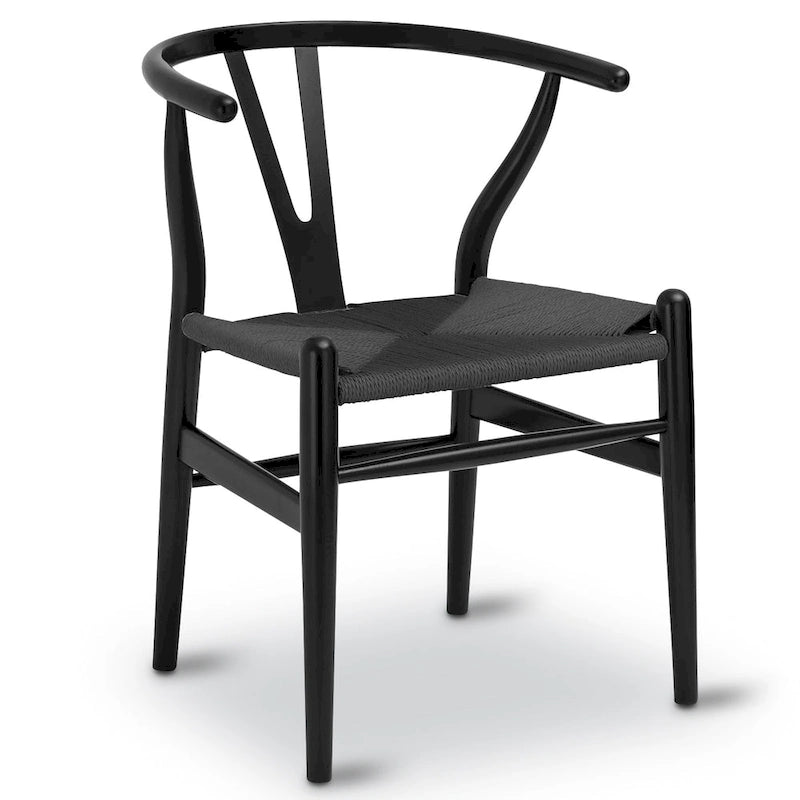 Poly & Bark Weave Chairs - Solid Wood Frame (Set of 2)
