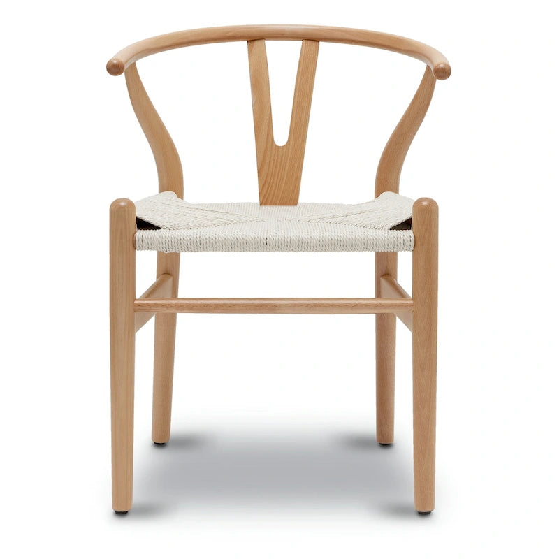 Poly & Bark Weave Chairs - Solid Wood Frame (Set of 2)