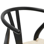 Poly & Bark Weave Chairs - Solid Wood Frame (Set of 2)