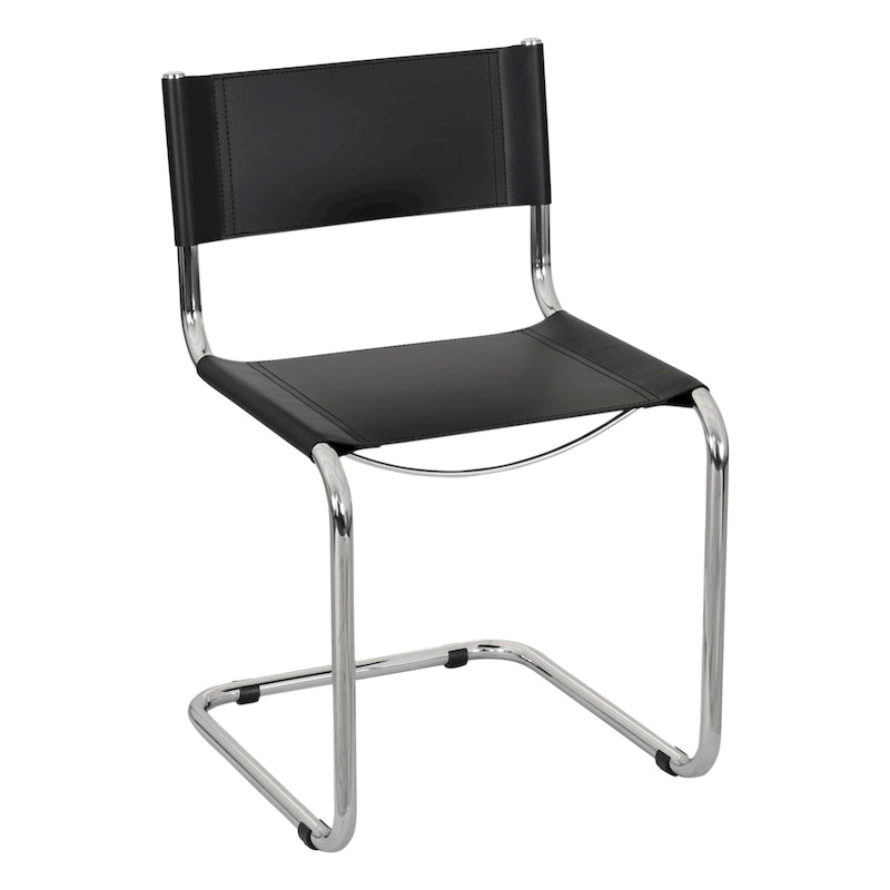 Sedia a sbalzo Mart Stam Breuer Chair Company con struttura cromata (vari colori di ecopelle)