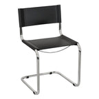 Sedia a sbalzo Mart Stam Breuer Chair Company con struttura cromata (vari colori di ecopelle)