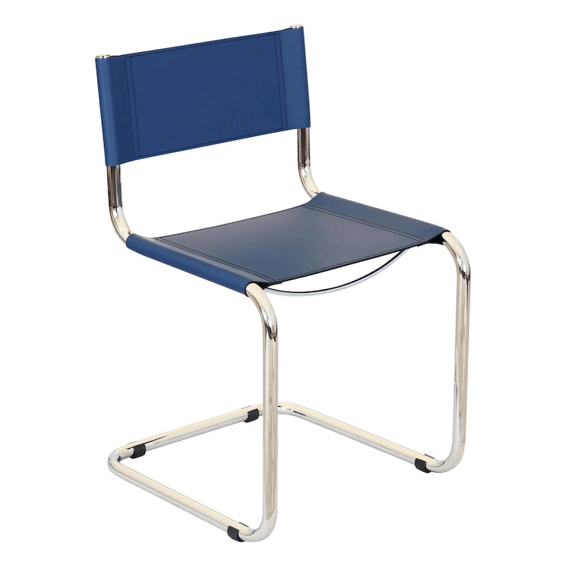Sedia a sbalzo Mart Stam Breuer Chair Company con struttura cromata (vari colori di ecopelle)
