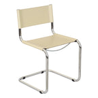 Sedia a sbalzo Mart Stam Breuer Chair Company con struttura cromata (vari colori di ecopelle)