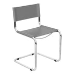 Sedia a sbalzo Mart Stam Breuer Chair Company con struttura cromata (vari colori di ecopelle)