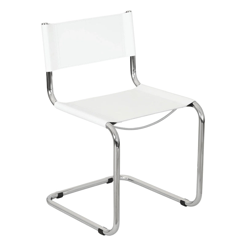 Sedia a sbalzo Mart Stam Breuer Chair Company con struttura cromata (vari colori di ecopelle)