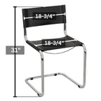 Sedia a sbalzo Mart Stam Breuer Chair Company con struttura cromata (vari colori di ecopelle)
