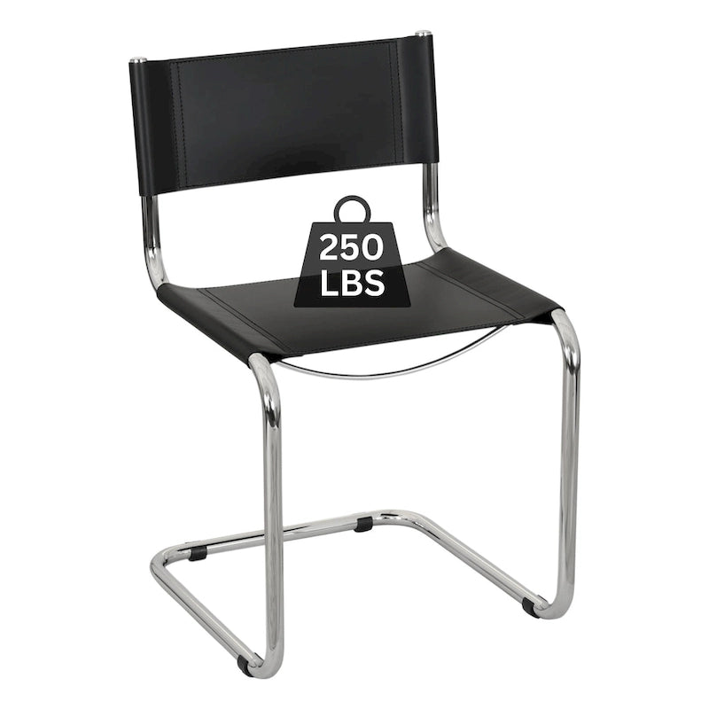 Sedia a sbalzo Mart Stam Breuer Chair Company con struttura cromata (vari colori di ecopelle)