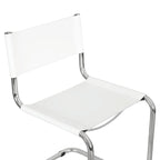 Sedia a sbalzo Mart Stam Breuer Chair Company con struttura cromata (vari colori di ecopelle)