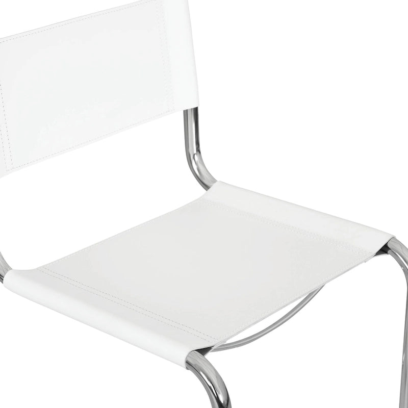 Sedia a sbalzo Mart Stam Breuer Chair Company con struttura cromata (vari colori di ecopelle)