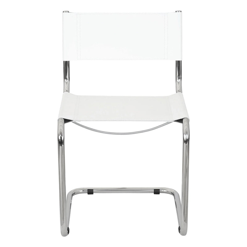 Sedia a sbalzo Mart Stam Breuer Chair Company con struttura cromata (vari colori di ecopelle)