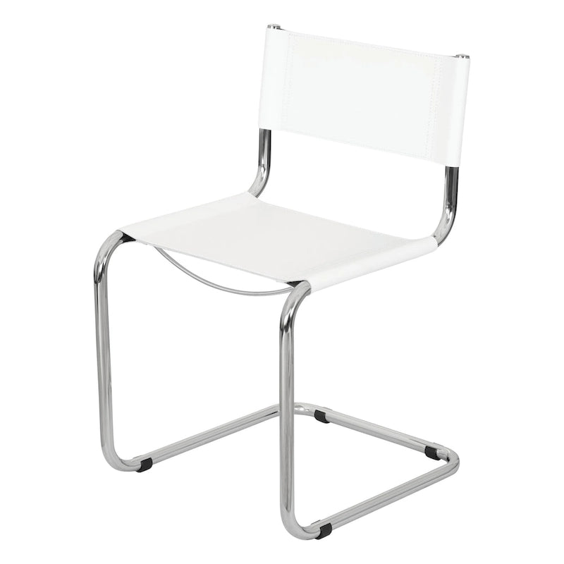 Sedia a sbalzo Mart Stam Breuer Chair Company con struttura cromata (vari colori di ecopelle)