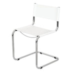 Sedia a sbalzo Mart Stam Breuer Chair Company con struttura cromata (vari colori di ecopelle)