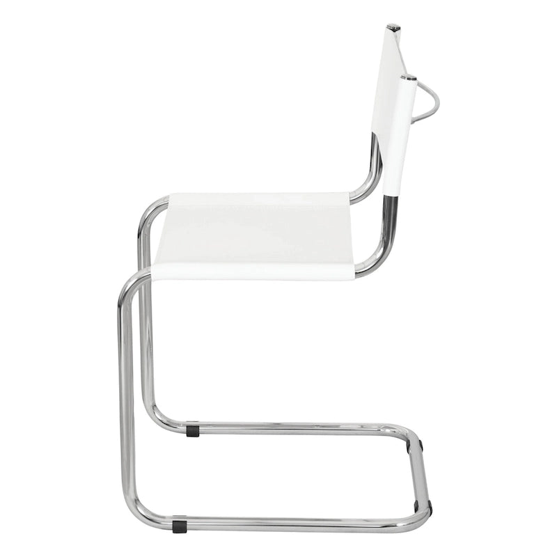 Sedia a sbalzo Mart Stam Breuer Chair Company con struttura cromata (vari colori di ecopelle)