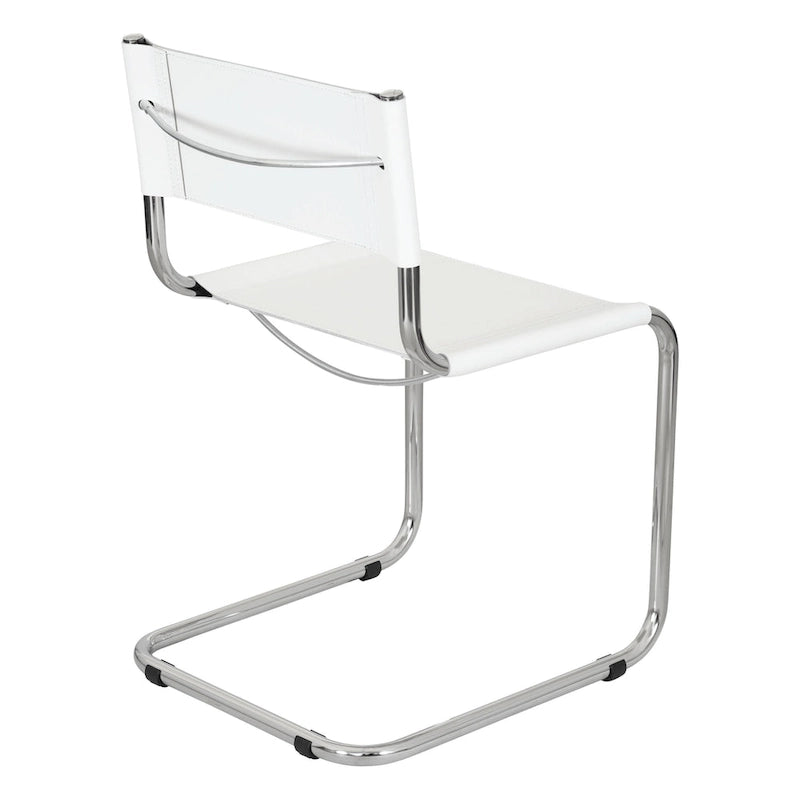 Sedia a sbalzo Mart Stam Breuer Chair Company con struttura cromata (vari colori di ecopelle)