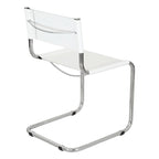 Sedia a sbalzo Mart Stam Breuer Chair Company con struttura cromata (vari colori di ecopelle)