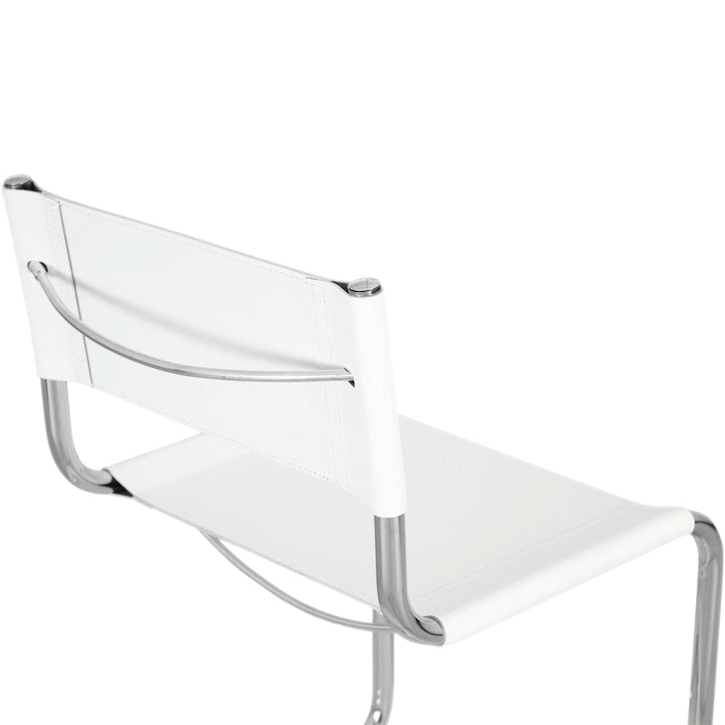 Sedia a sbalzo Mart Stam Breuer Chair Company con struttura cromata (vari colori di ecopelle)