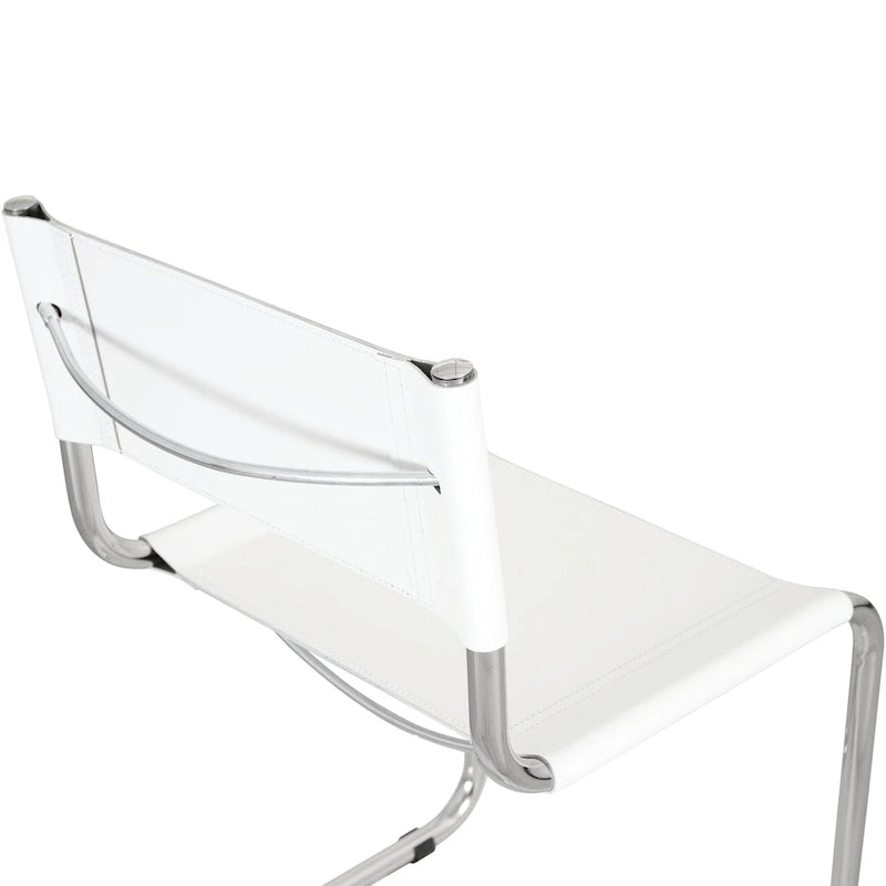 Sedia a sbalzo Mart Stam Breuer Chair Company con struttura cromata (vari colori di ecopelle)