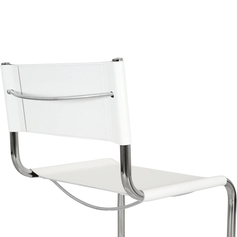 Sedia a sbalzo Mart Stam Breuer Chair Company con struttura cromata (vari colori di ecopelle)