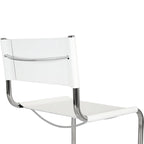 Sedia a sbalzo Mart Stam Breuer Chair Company con struttura cromata (vari colori di ecopelle)