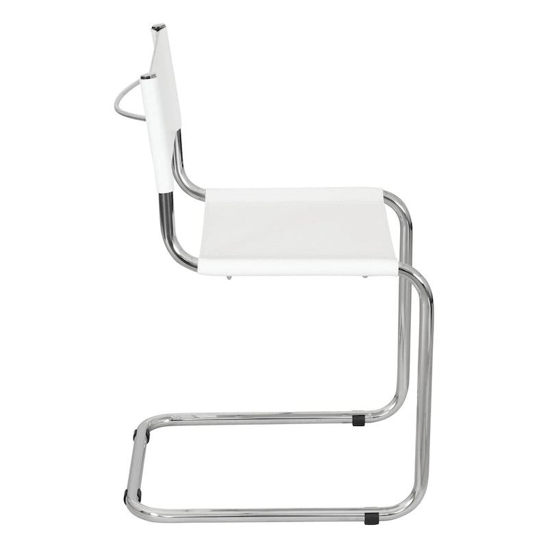 Sedia a sbalzo Mart Stam Breuer Chair Company con struttura cromata (vari colori di ecopelle)