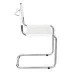 Sedia a sbalzo Mart Stam Breuer Chair Company con struttura cromata (vari colori di ecopelle)