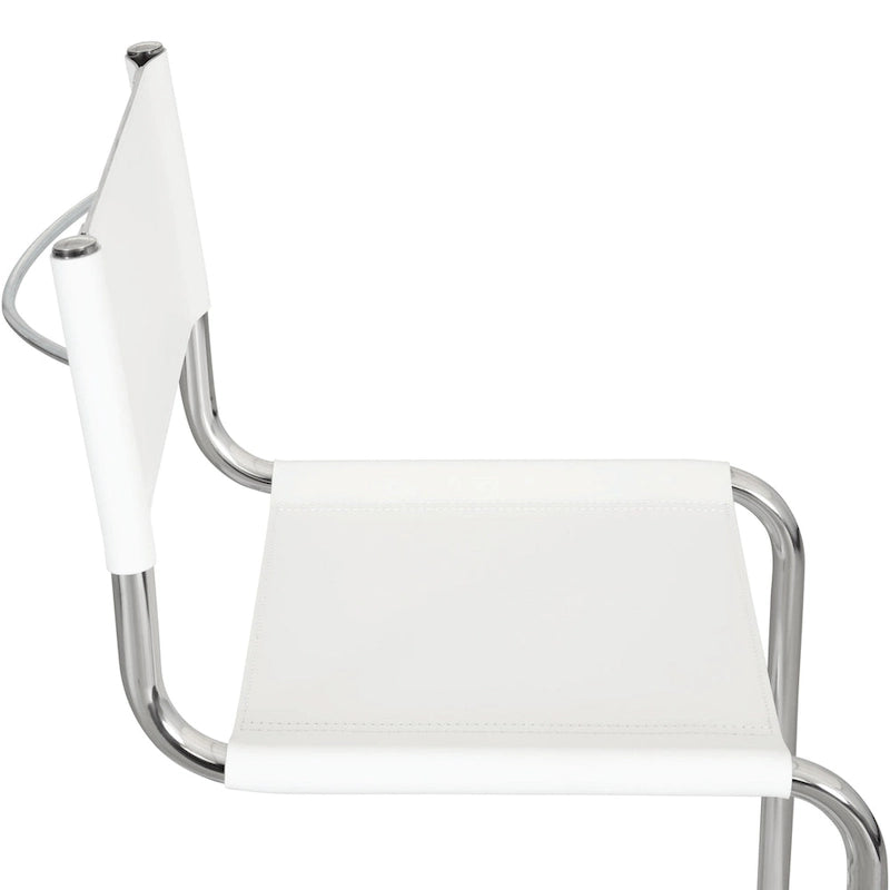 Sedia a sbalzo Mart Stam Breuer Chair Company con struttura cromata (vari colori di ecopelle)