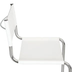 Sedia a sbalzo Mart Stam Breuer Chair Company con struttura cromata (vari colori di ecopelle)