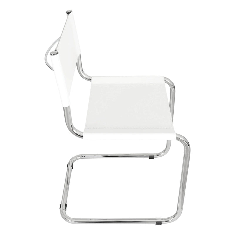 Sedia a sbalzo Mart Stam Breuer Chair Company con struttura cromata (vari colori di ecopelle)