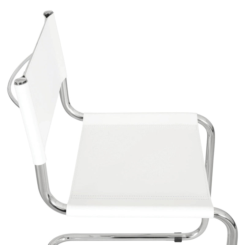 Sedia a sbalzo Mart Stam Breuer Chair Company con struttura cromata (vari colori di ecopelle)